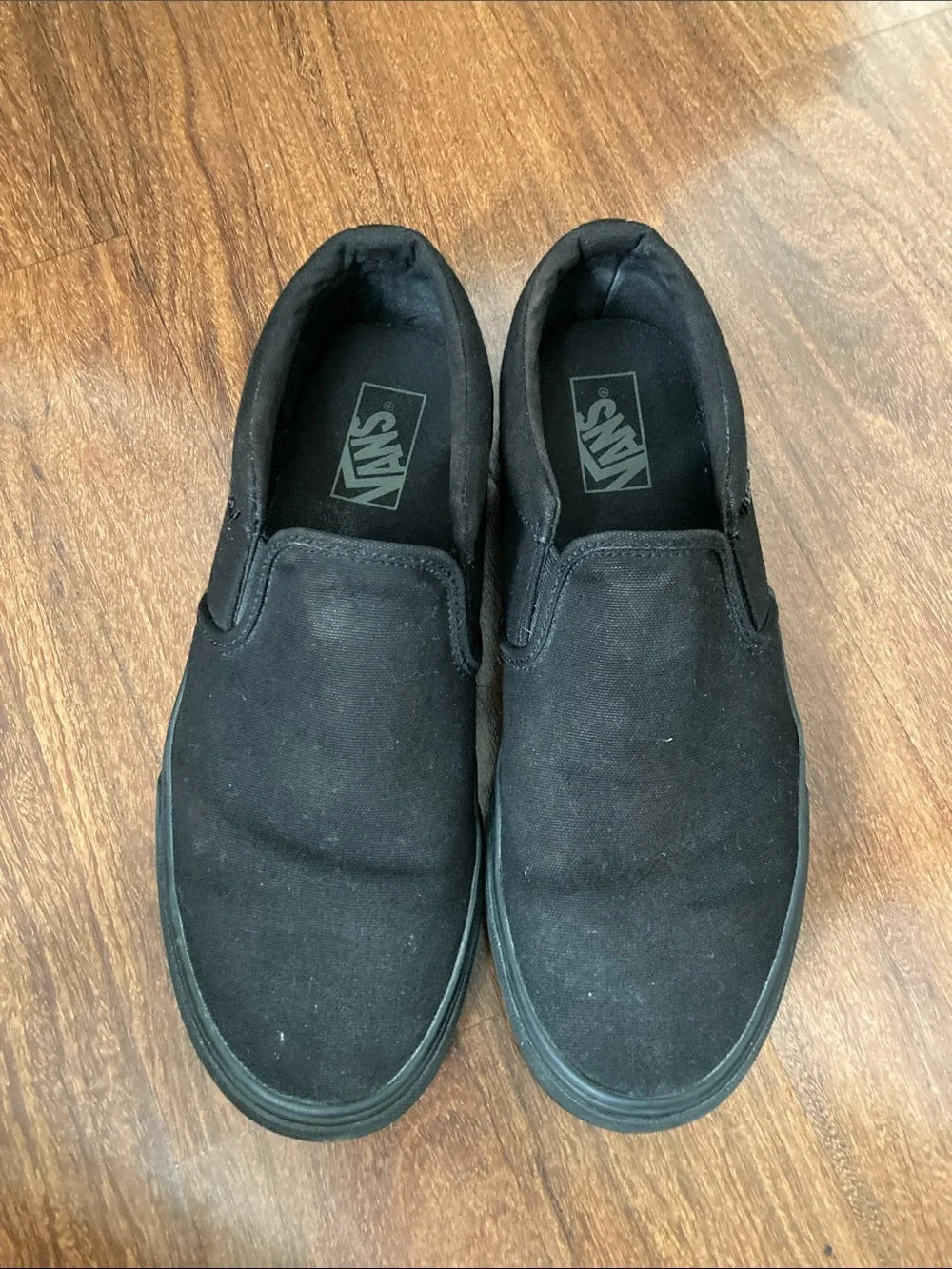 Vans Classic Slip-On Shoes - Black Sz 10